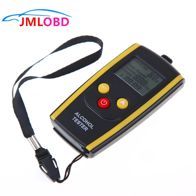 

Alcohol Breath Tester With LCD Display Quick Response Breathalyzer Breath Analyzer Alcotester Detector with Backlight Display