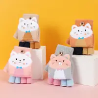 Knitted Fingerless Gloves for Girls Cartoon Cat Ears Baby Mittens Warm Children Winter Half Finger Gloves Baby Accessories 1