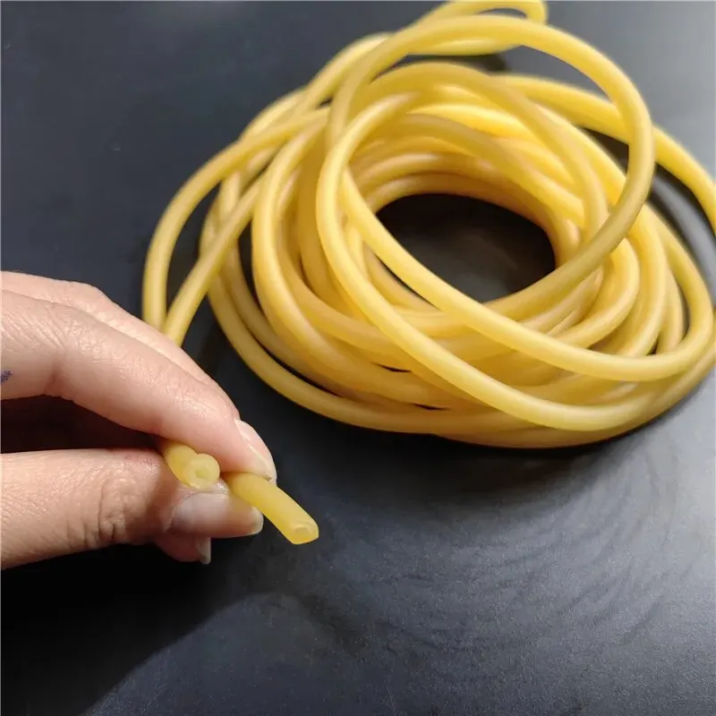 Latex Slingshot Tube Plain Colour Rubber Hunting And Shooting High Elastic 2mm X 5mm/0.08 X 0.2in