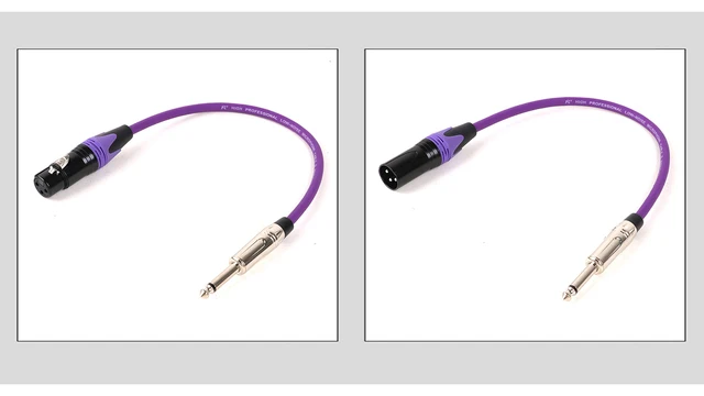 XLR A Jack 1/4 Cavo Microfono XLR Maschio A Jack 1/4" (6.35mm) Mono - 15 Piedi (4,5m) Per Audio Professionale Geloso Microfono - Foto 8