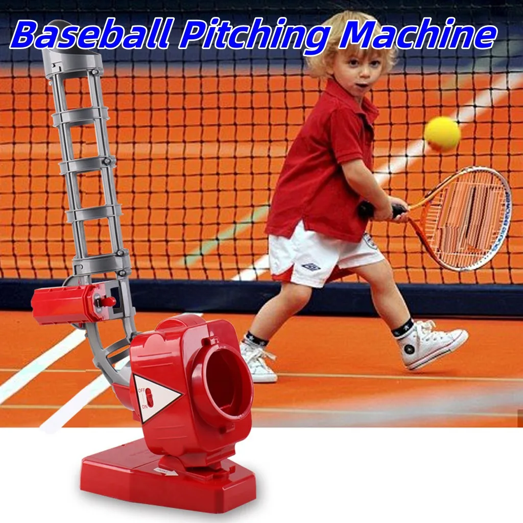 Battery Operated Baseball Pitching Machine Professional Children Outdoor Activity Tennis Training baseball pitching trainer,baseball training equipment