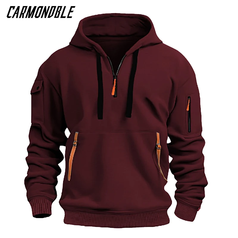 Fahrrad Bekleidung Herren Casual Bike Coat Mountain Motocross Hoodie CARMONDBLE Winter Cycling MTB Jackets Male Bicycle Clothing