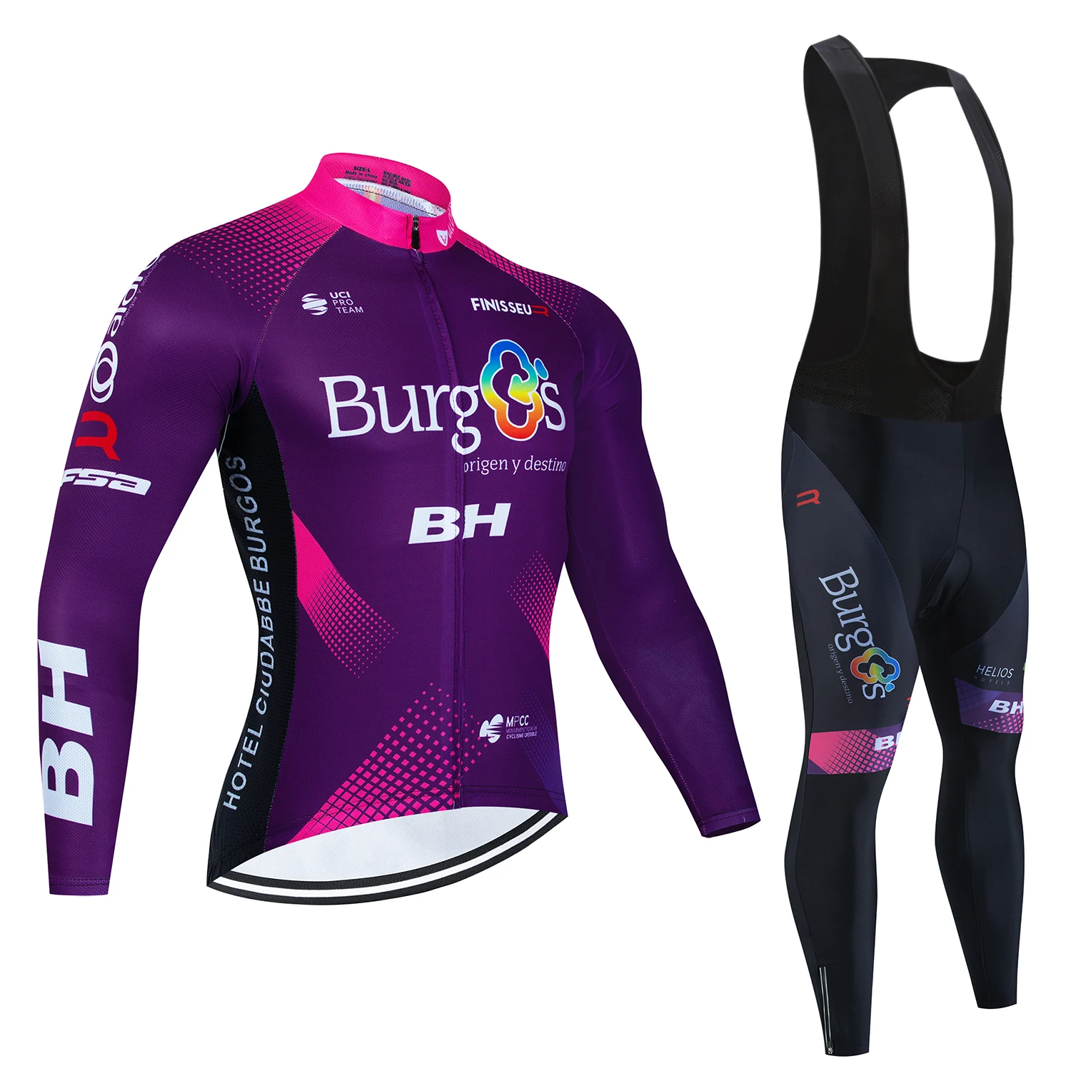 

BH Sports Set Men's Cycling Pants With Gel Bicycle Jerseys Cycle Jersey Spring Autumn Mtb Male Clothing Maillot Cyclisme Jacket