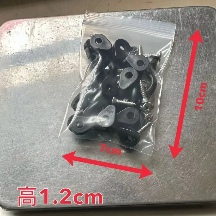 10Set Kayak Clips Inflatable Boat Fish Rowing Tool Marine Boats Aquatic Sports Surfing Deck Rigging Kit Elastic Rope Accessories