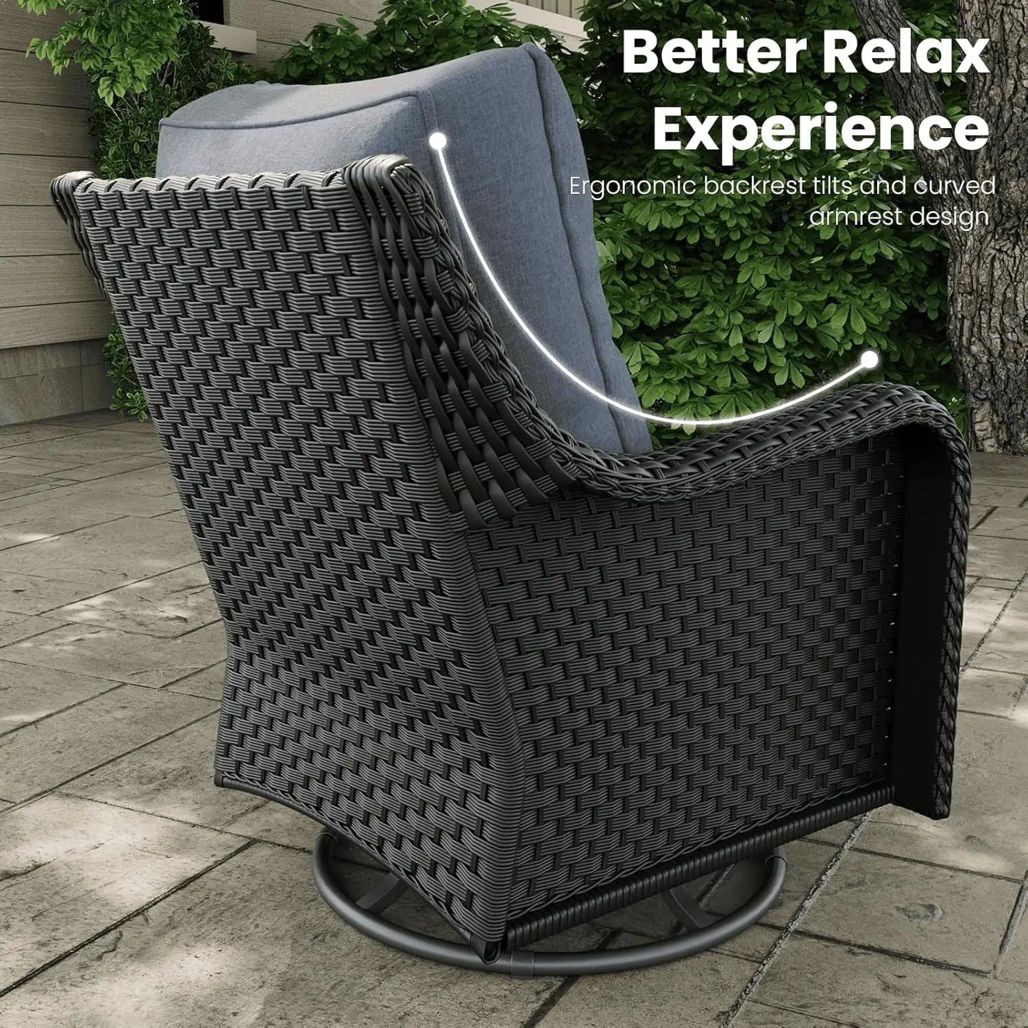 Furniture Sets with Rocking Swivel Chairs 5