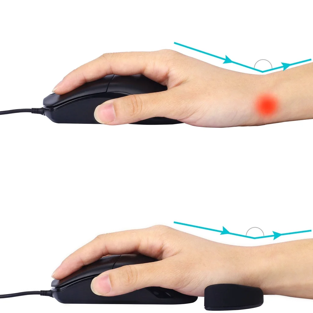 Ergonomic Mouse Pad Wrist Pad Silicon Gel Non-slip Streamline Wrist Rest Support Mat for Office Gaming PC gaming mousepad mouse pad wrist pad