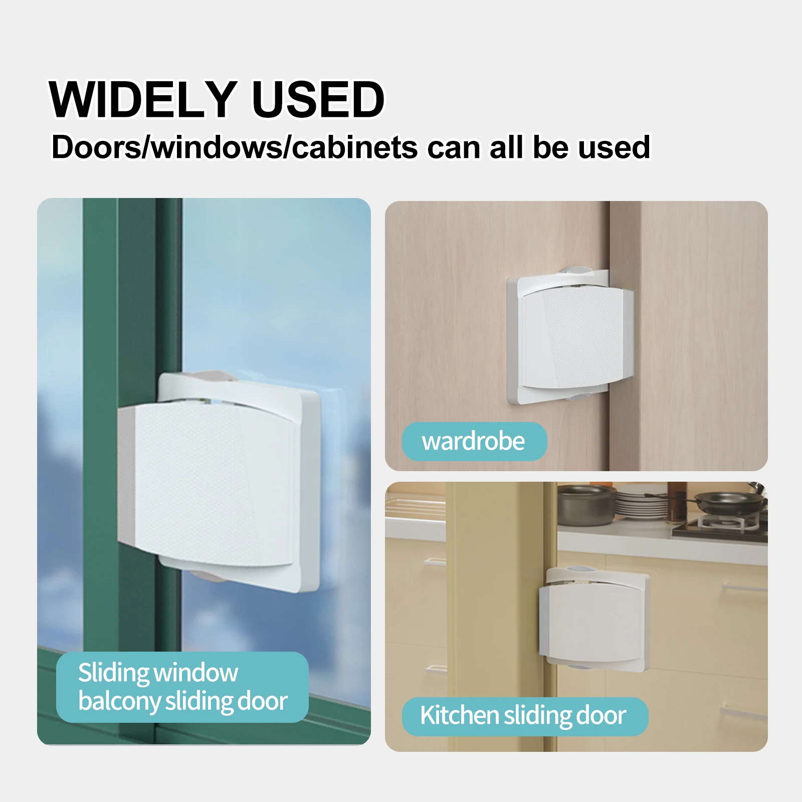 5-pack baby safety lock movable door and window safety lock punch-free door and window limiter anti-opening
