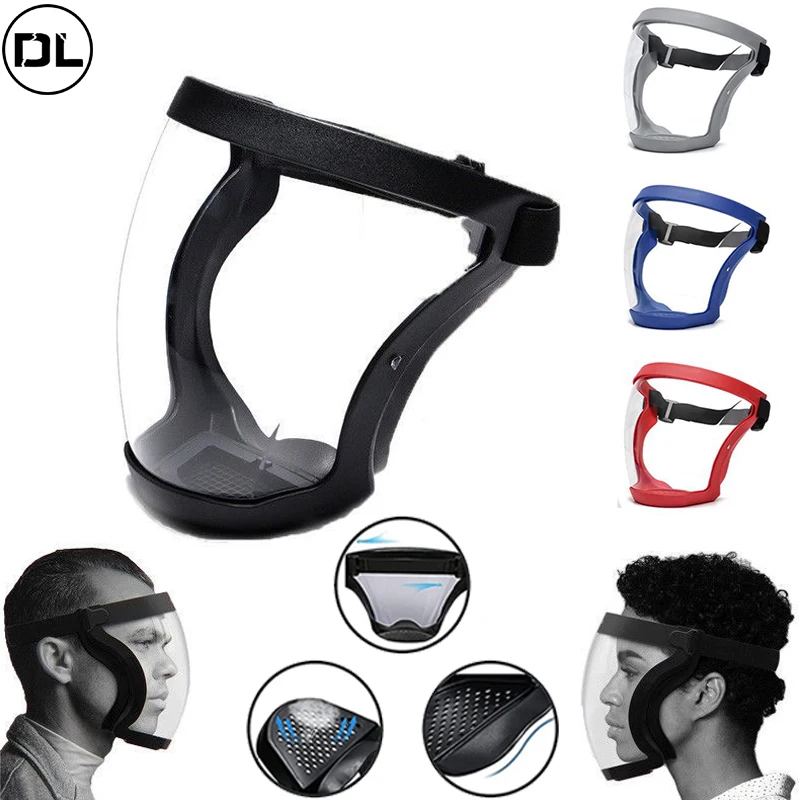 Clear Face Shield - Transparent Facial Protector for Outdoor, Home, and Kitchen Use