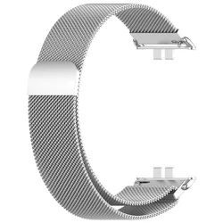 Premium Stainless Steel Smartwatch Wristband with Pins - Sleek Metal Bracelet Accessories (Silver)