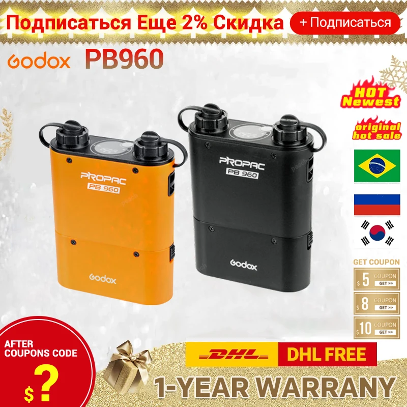 GodoxPB960SpeedliteFlashPowerBatteryPackDualOutput4500mAhfor