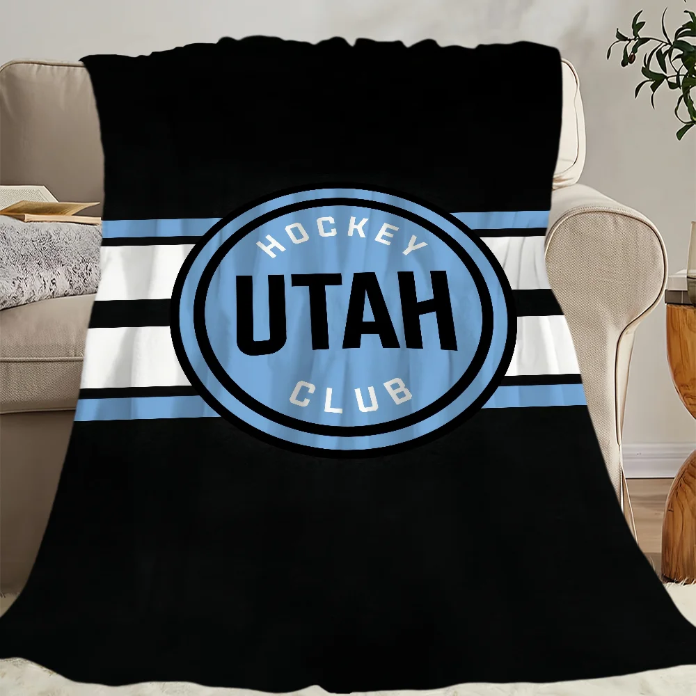 Fashion design Club Warm Soft Plush Nap Blankets Sofa for Living U-UtahS  Room Office Bedroom H-Hockey Home Travel Kid Gifts 5