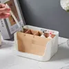 Bamboo and Wood Storage Box Removable Multi-function Large Basket Capacity Sundries Storage Box Home Organization Storage 1