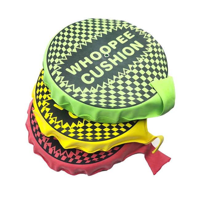 Coussin quiopié 3 tailles disponibles, jouets de farces de fête amusants, coussin de fesses en éponge, accessoires de farces pour amis, simulateur sonore de petage simulé 2