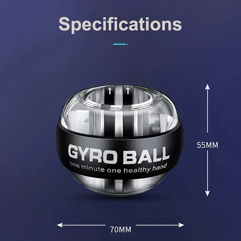 Fitness Equipment Sport Gym Gyro Ball Workout Exercise Power Portable Body Building Sports Entertainment