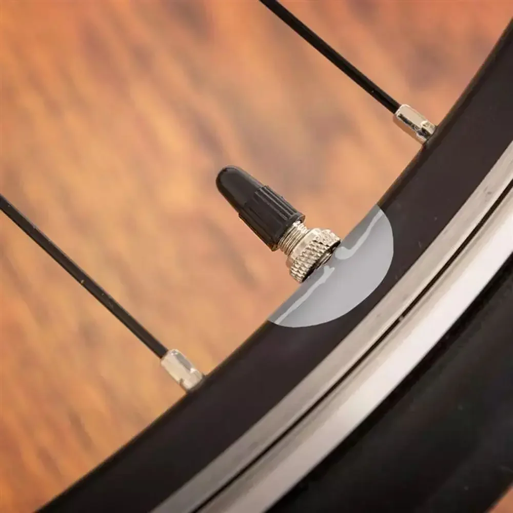 Bicycle Presta Valve Sticker Mountain Road Bike Tube Tire Gasket Rim Protective Gas Air Nozzle Glue Pad Bicycle Valve Sticker
