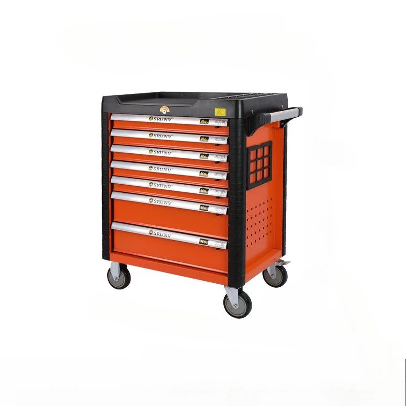 Professional Large Tool Cabinet Mechanical Wheeled Trolley Organizer Screwdrivers Workshop Tool Cabinet Garage Tool Arrangement 6