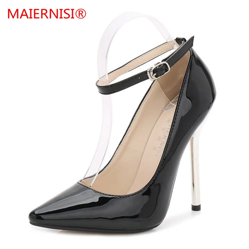

Women Pumps High Heels Shoes 13 cm Black Stiletto Pointed Toe Woman Shoes Sexy Party Shoes Nude Heels for Women Plus Size
