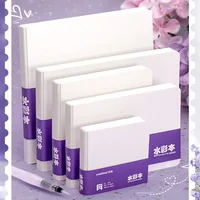 Книга для рисования акварельной бумагой, плотная бумага GSM300g, квадратная портативная карманная книга, эскиз, 50% хлопковая мякоть, книга для рисования акварелью — изображение 2