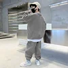 Autumn Children Boy Clothes Set Teenage Sweatshirts Pullover Top And Pants 2 Pieces Suit Fashion Letter Printed Tracksuits 5