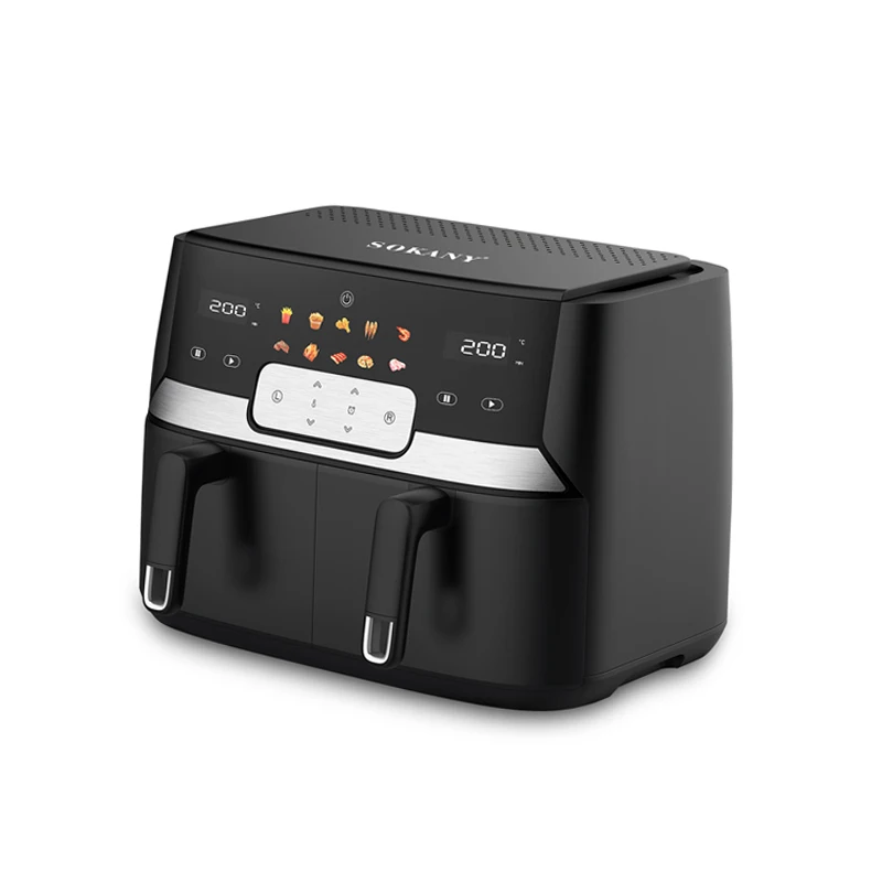 10L Air Fryer 2 Independent Nonstick Frying Baskets Dual Zone Air Fryers Oilless Cooker Roast Broil DehydrateAir Fryer - Image 6