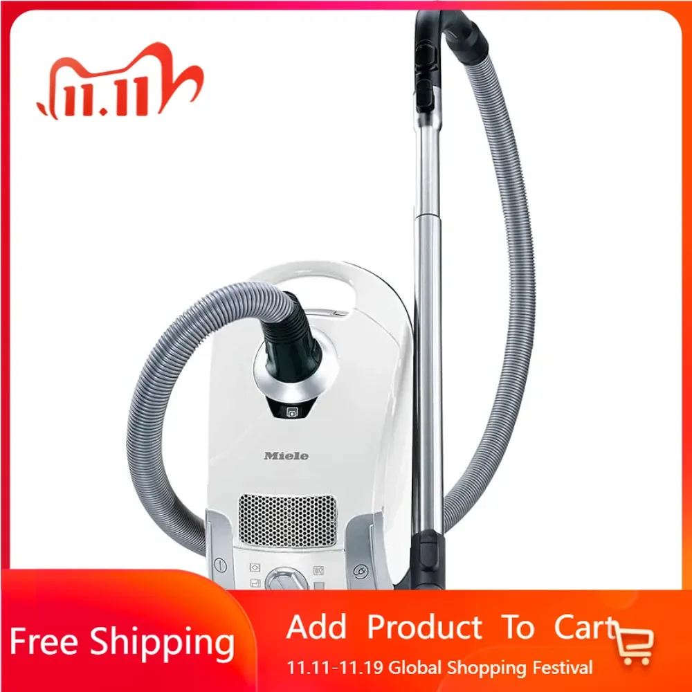 Pure Suction Powerline Canister Vacuum Robotic Vacuum Cleaner Home Lotus White Vaccum Cleaners for Home Appliance Home-appliance