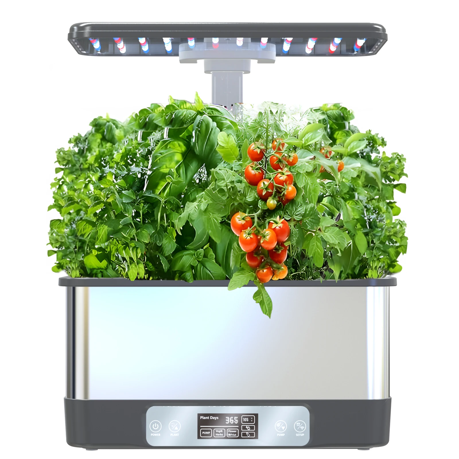 Indoor Hydroponic Garden Kit Smart LED Grow Light Automatic Watering System Self-Watering Hydroponic System for Home Gardening