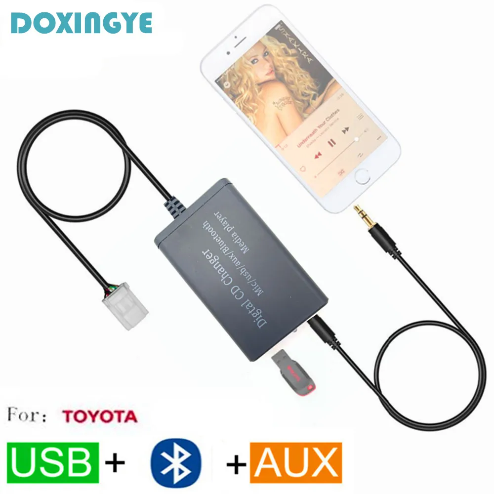 DOXINGYE USB AUX Bluetooth Auto MP3 Interface Radio Digital CD Wechsler