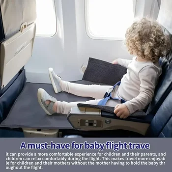 Nuovi bambini Viaggio Letto per aereo Pedali per bambini Letto Poggiapiedi da viaggio portatile Amaca Letto per bambini Prolunga per sedile per aereo Poggiagambe