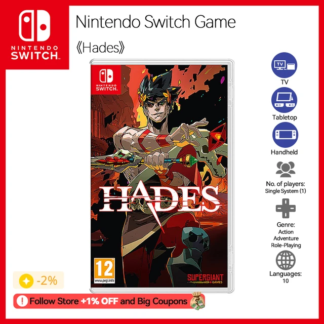 Nintendo Switch Game Hades Genre Action Adventure Role-playing 5.8 Gb  Support 10 Languages Support Tv Tabletop Handheld Mode - Game Deals -  AliExpress