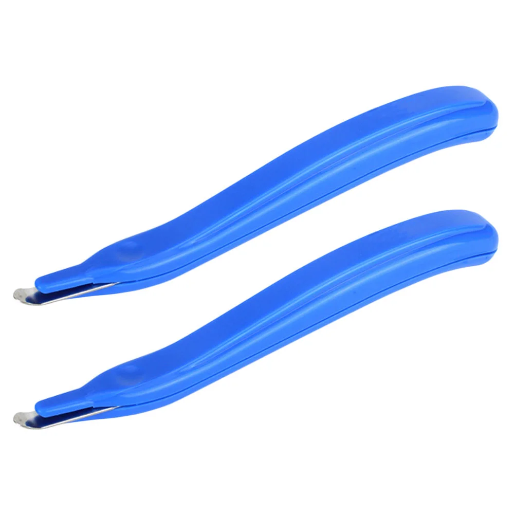 2 Pcs Staple Pen-shaped Puller Magnetic Stapler Professional Removing Tool Plastic Remover Office