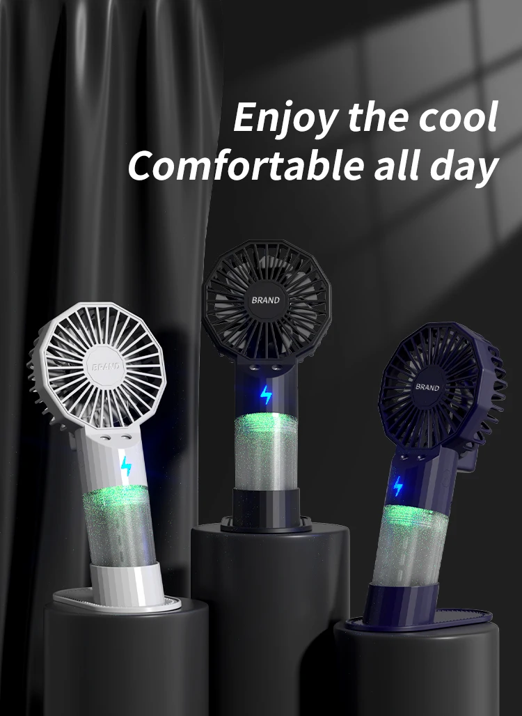 Description Picture 2 of itemPortable Hand-Held Humidification Spray Small Fan Dormitory Mini Usb Charging Outdoor Hand-Held Spray Fan Water Replenishment