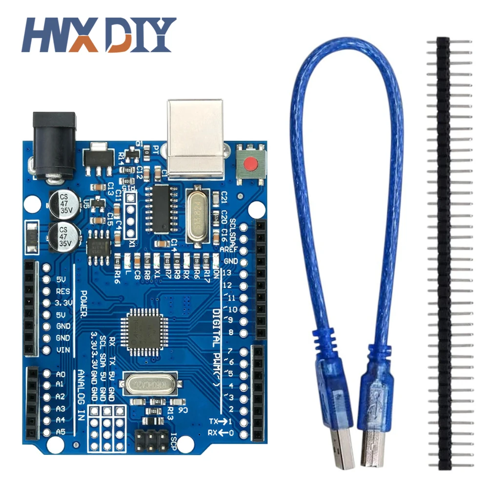 UNO R3 CH340G MEGA328P Chip UNO R3 mit USB-KABEL ATMEGA328P-AU Entwicklungsboard 16 MHz für Arduino