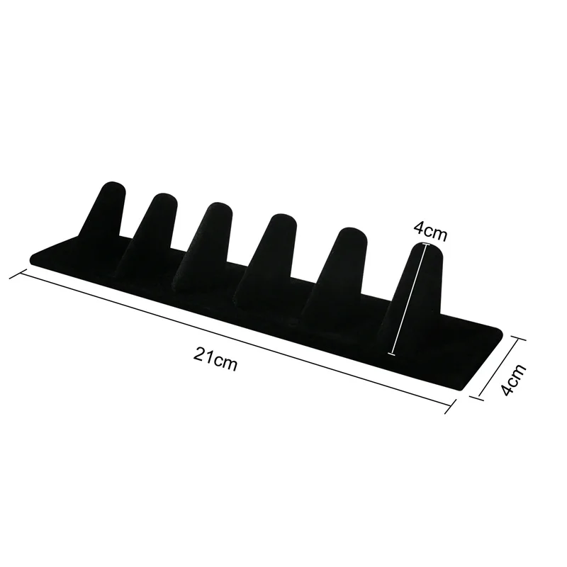 High-quality Velvet Or PU Leather Jwelry Display Stand Ring Storage Display Stand Jewelry Store Counter Display Stand For Rings