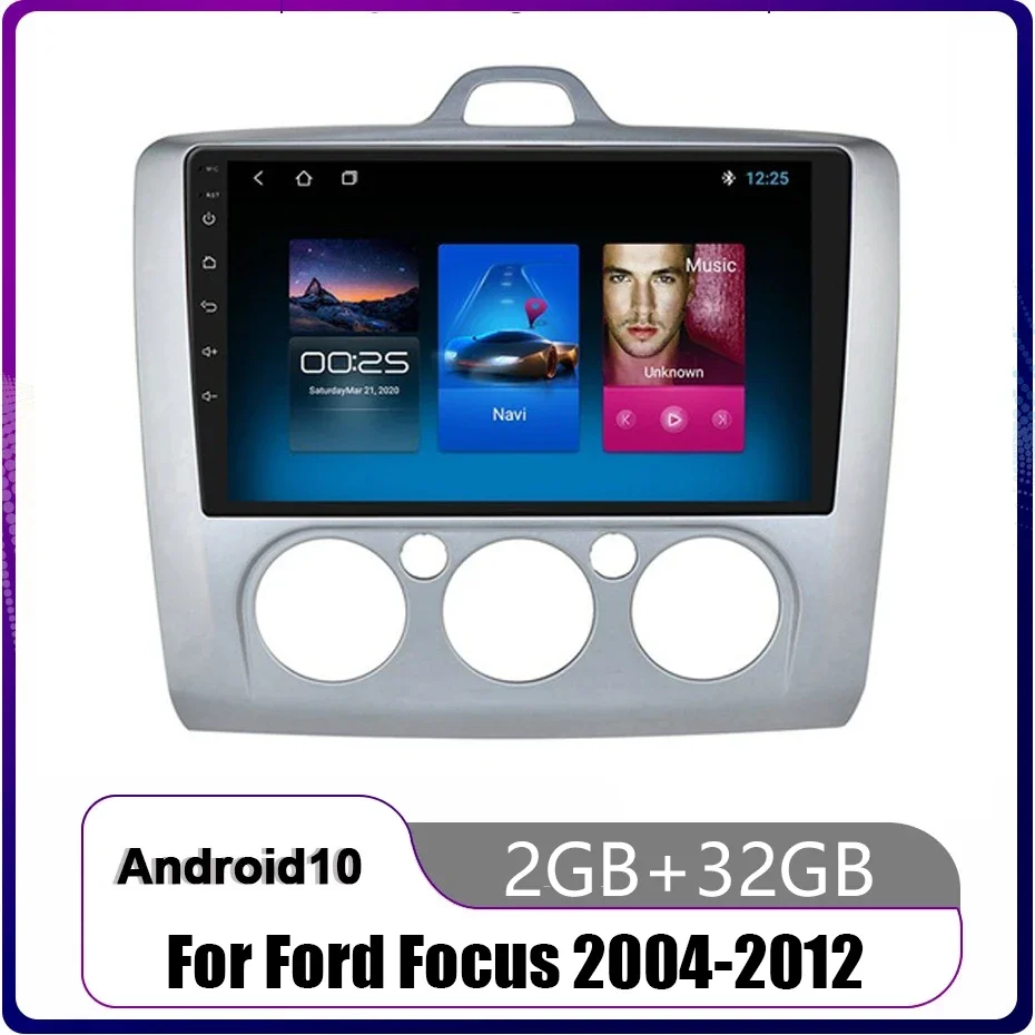 

Android 11 2 Din GPS Car Radio for Ford Focus EXI MT 2 3 Mk2 Mk3 2004 2005 2006 2007 2008 -2011 Car Multimedia Player Wifi USB