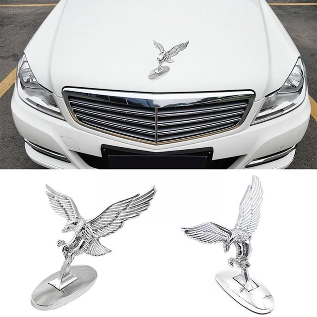 Car Front Ornament 3D Flying Eagle Emblem Car Logo Front Hood