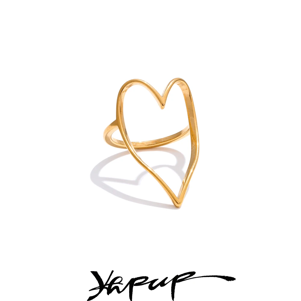Yhpup Ring Stainless Steel Fashion
