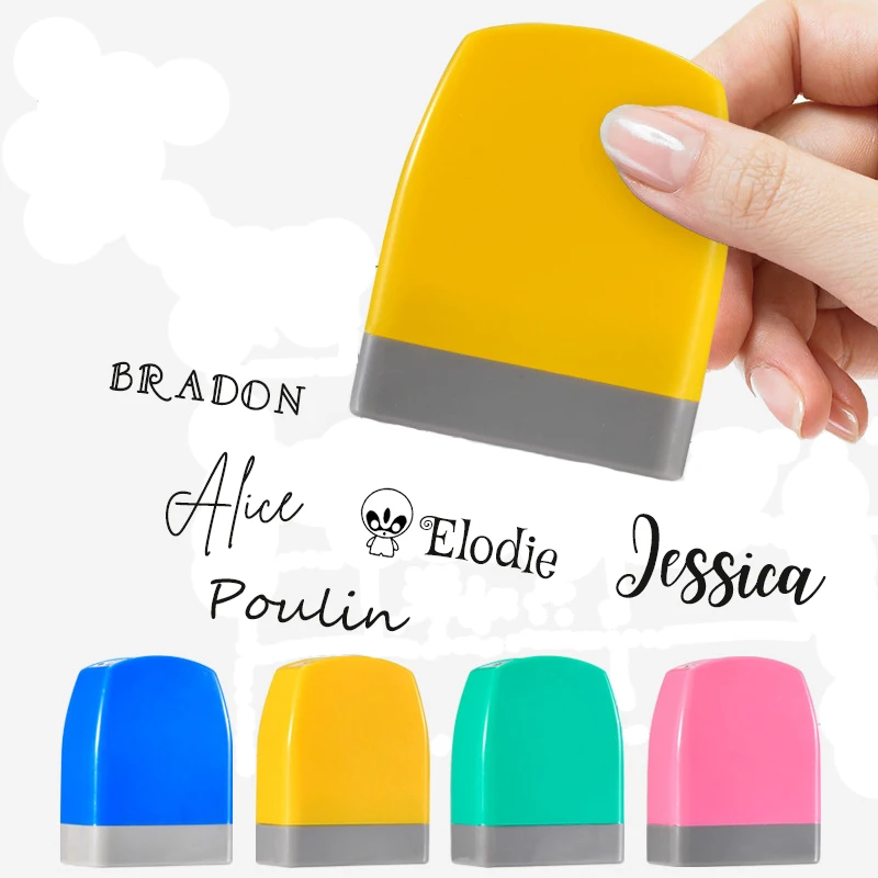 Name Stamp Personalized Name Seal Stamps for Baby Children Teacher Clothing Daycare Kindergarten