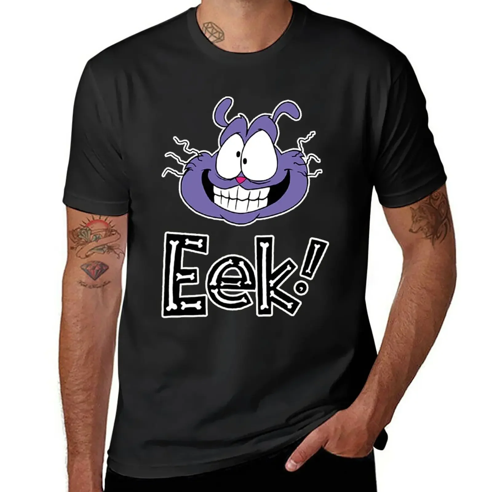 

Short sleeve graphics t shirt men New EEK THE CAT T-Shirt graphic t shirts men clothing harajuku oversized