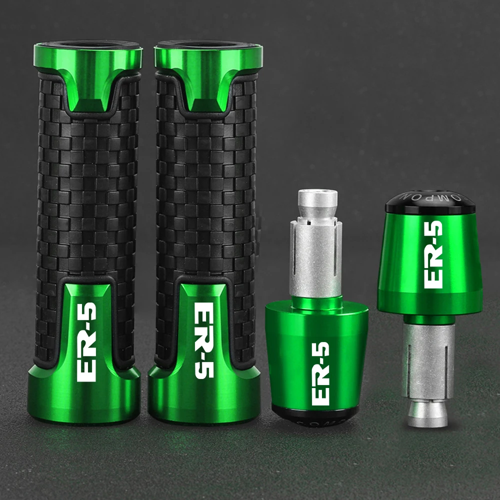

Motorcycle Handlebar Grips Handle grip Ends Plug Slider Caps For KAWASAKI ER-5 ER5 ER 5 1997-2006 2005 2004 2003 2002 2001 2000