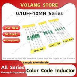 50Pcs Color Code Ring Inductance 0307 1/4W 0410 1/2W 0510 1W Inductor 68UH 82UH 100UH 120UH 150UH 180UH 220UH 270UH 330UH 390UH