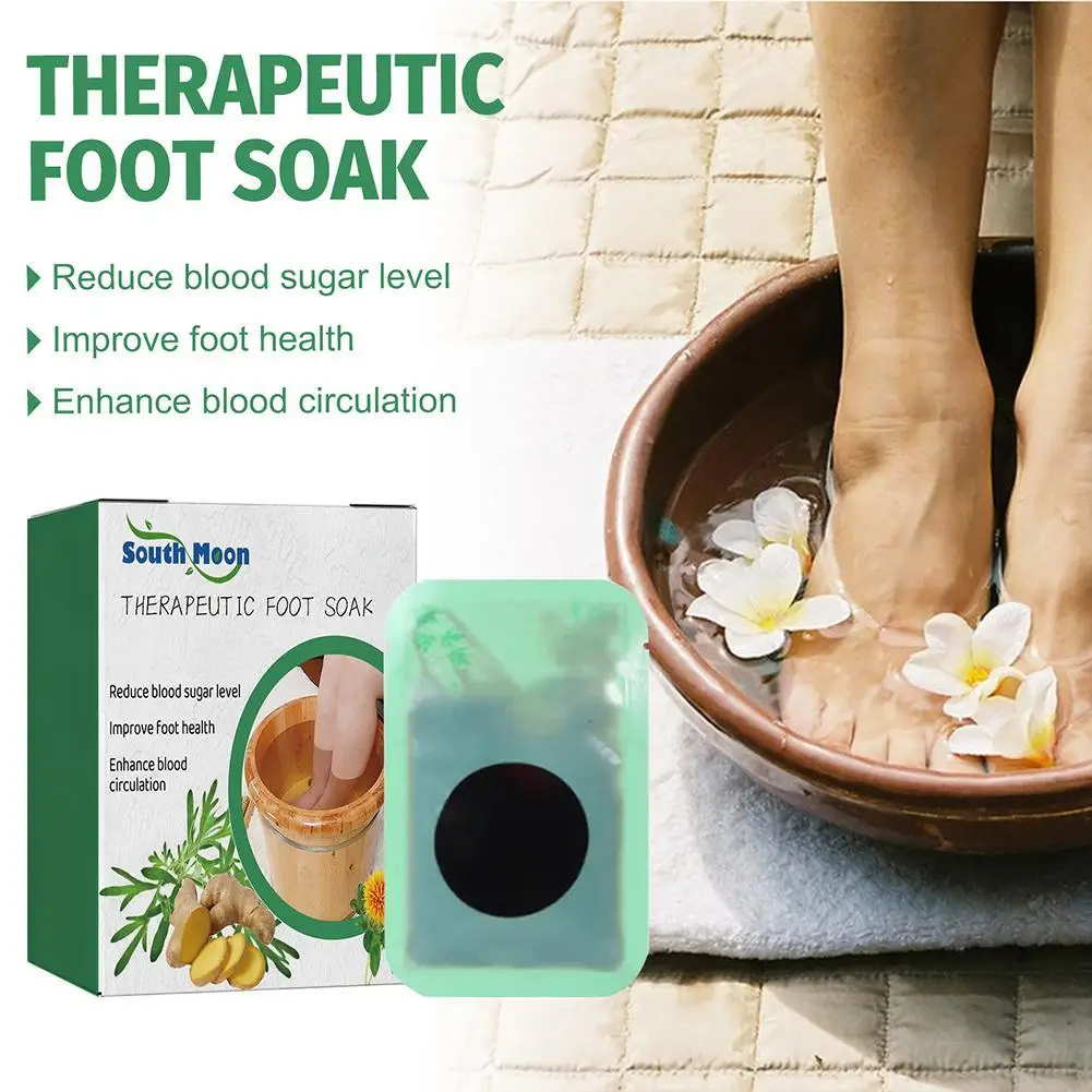 10pcs Natural Mugwort Herb Foot Soak Lymphatic Drainage Ginger Foot