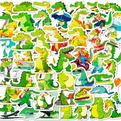 10/30/50PCS Kawaii Cartoon Crocodile PVC Sticker Aesthetic Decoration Scrapbooking Korean Stationery School Supplies for Kids