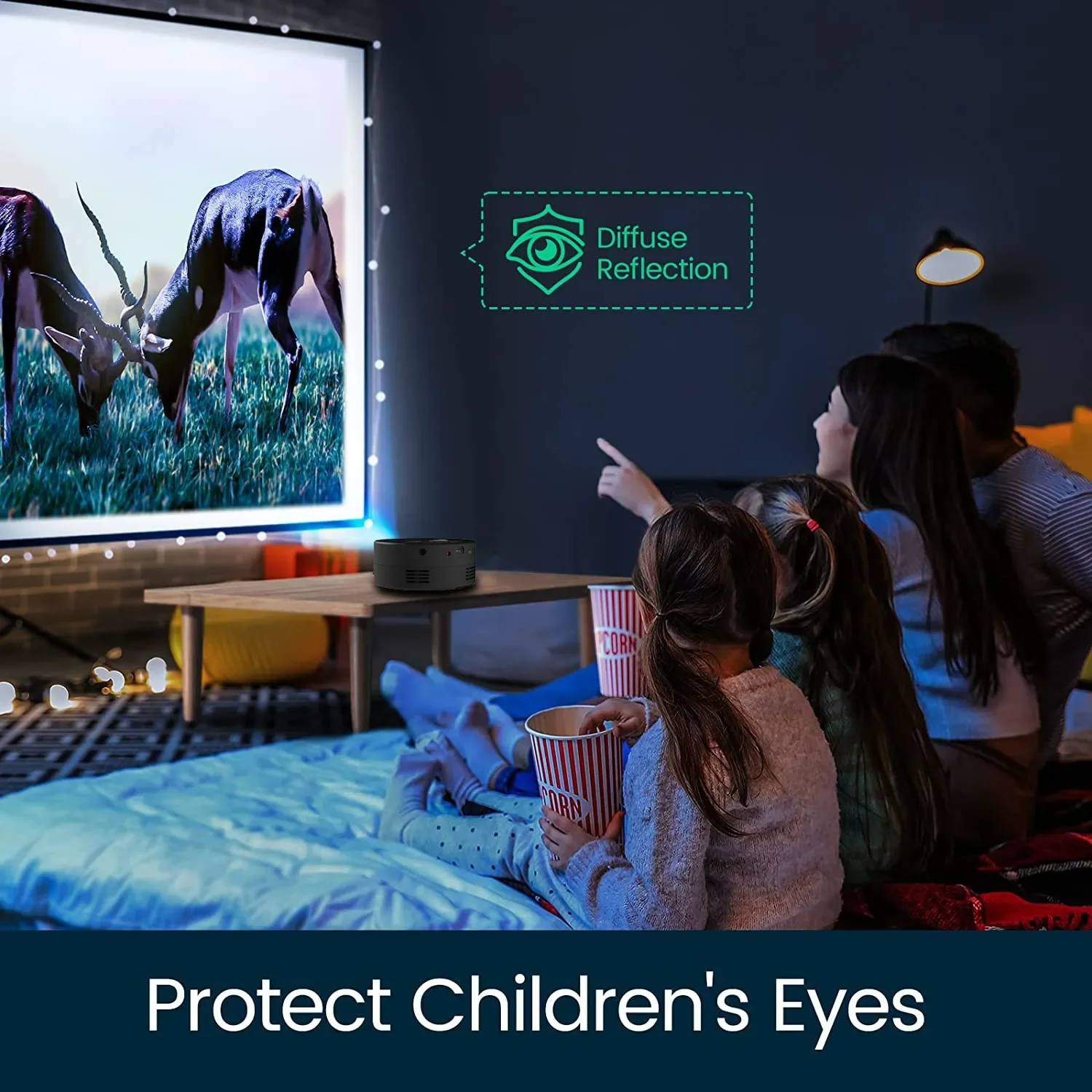 가정용 소형 무선 고화질 프로젝터, 소형 휴대용 휴대폰 프로젝터, YT200