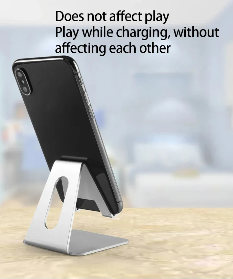Universal Aluminum 360° Rotating Phone Holder Stand – Foldable Double Shaft Adjustable Mobile Stand, Stable Anti-Slip Desktop Bracket for iPhone & Android
