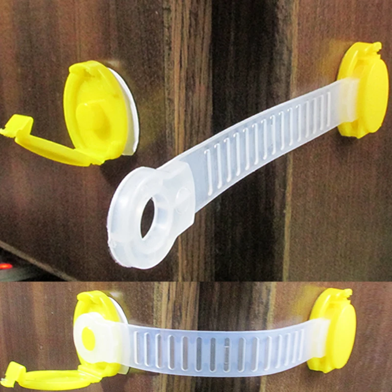 8pcs/lot Baby Safety Child Lock Refrigerator Drawer for Cabinets Locker Sliding Door Fridge Protection of Children Locking Doors