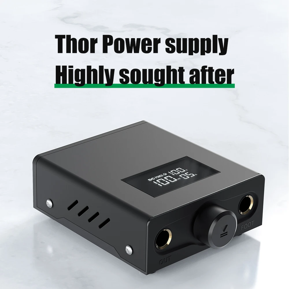 Aluminum alloy LED display tattoo power supply Mini tattoo power supply with adapter 2A square power supply