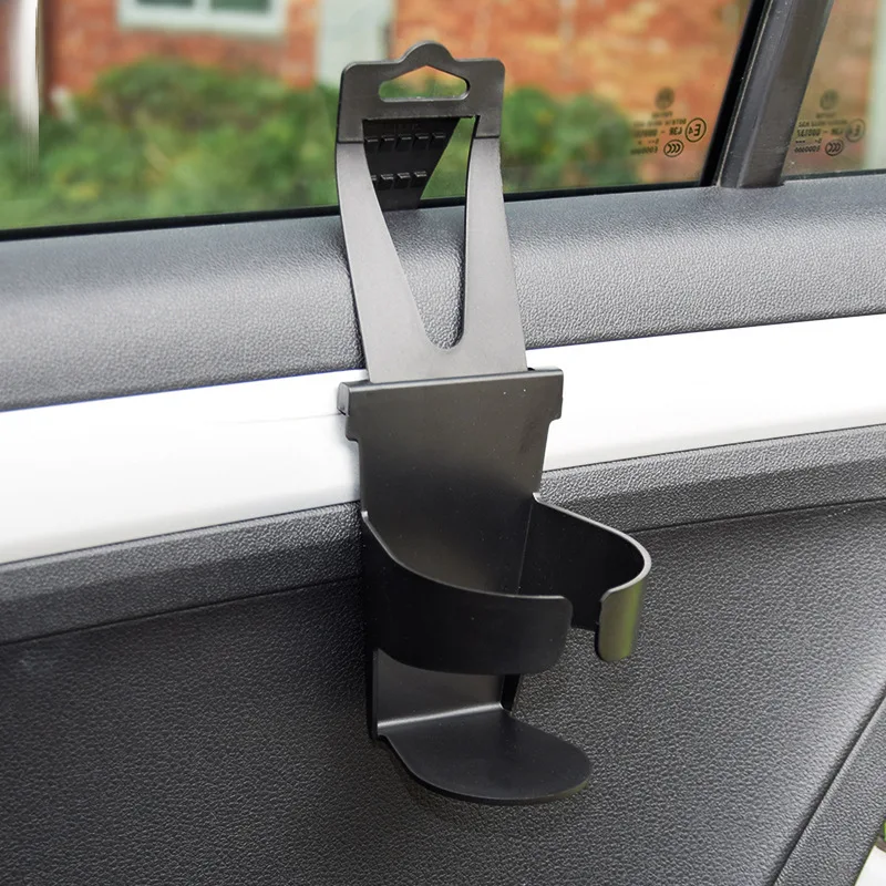 Universal Car Beverage Holder Car Storage Box Bottle Holder Coffee Cup Seat Rear Door Window Hanging Clip Accessories