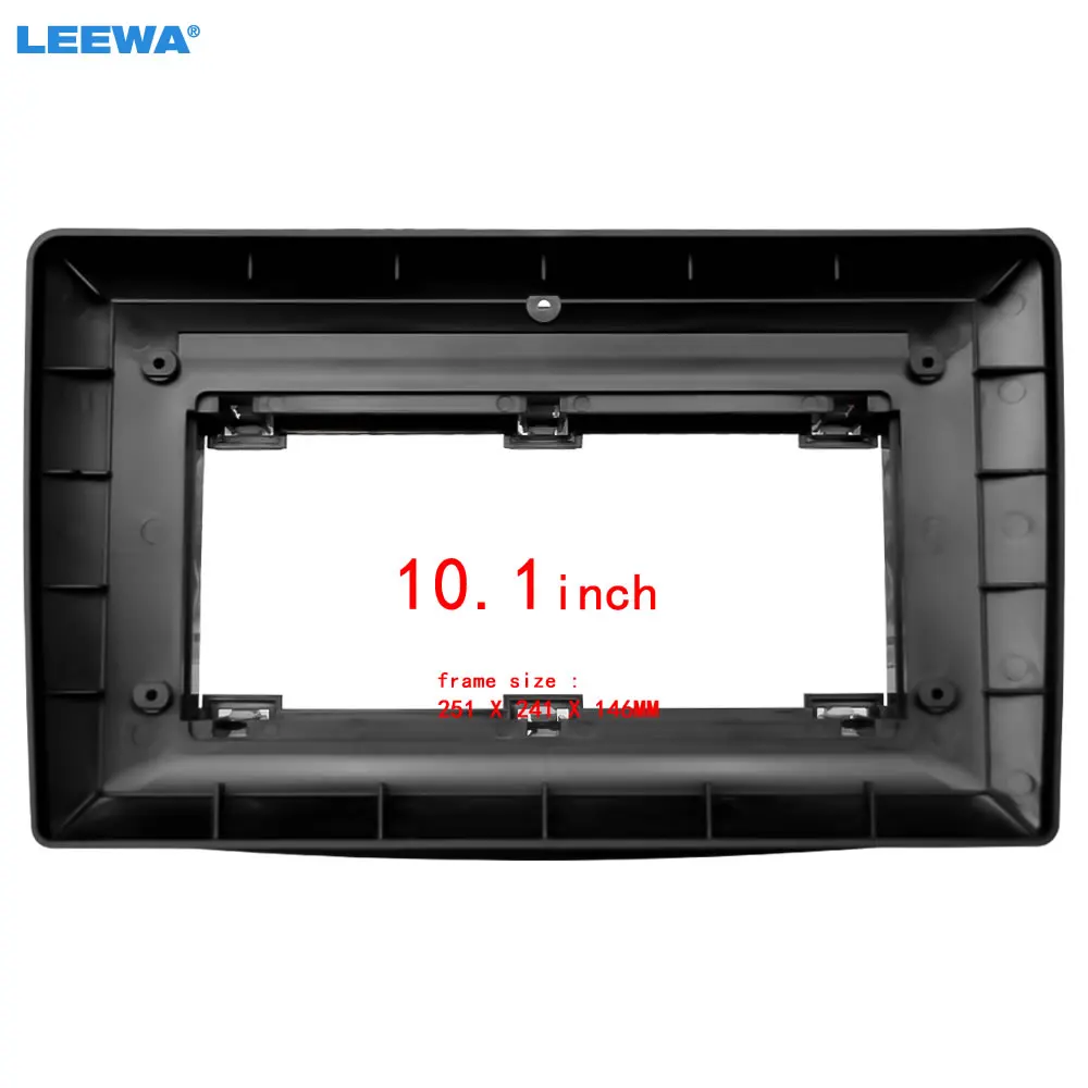

LEEWA Car Audio 10.1" Big Screen Head Unit Dash Fascia Panel Frame Kit Adapter For Fait 500L 2012+ Radio Dash Frame #CA4631