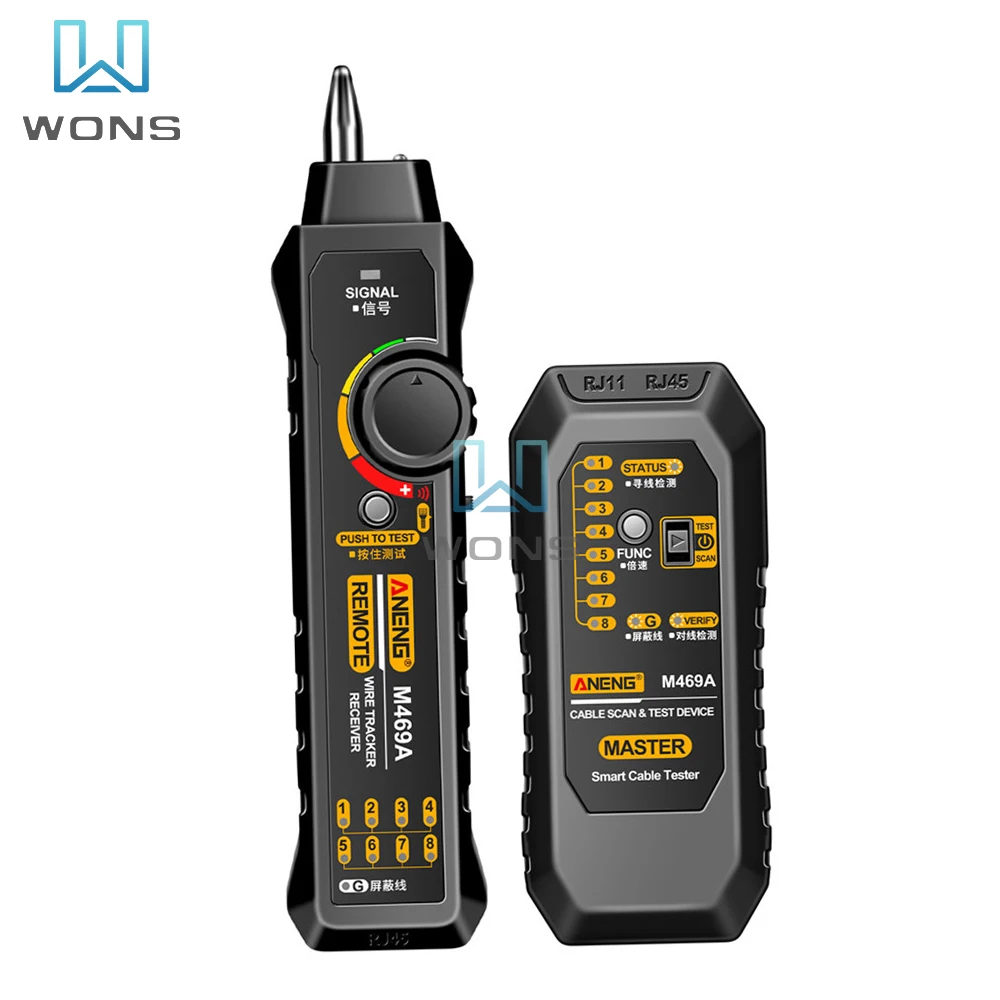 Network Cable Tester Networking Analyzer Cable Line Finder Wire Tracer Ethernet Network Cable Collation Telephone Line Tester