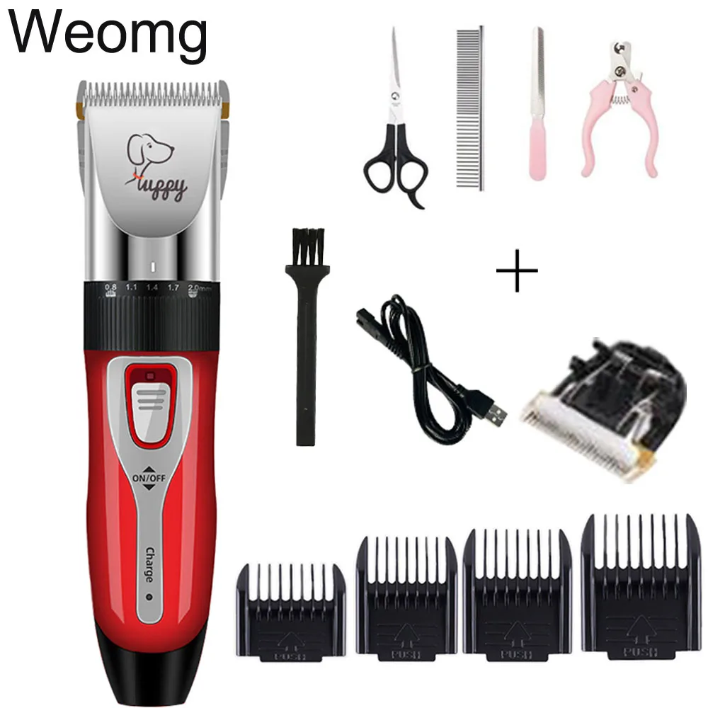 Dog Cat Clipper Hair Clippers Grooming Haircut Pet Shaver Full Set Pets